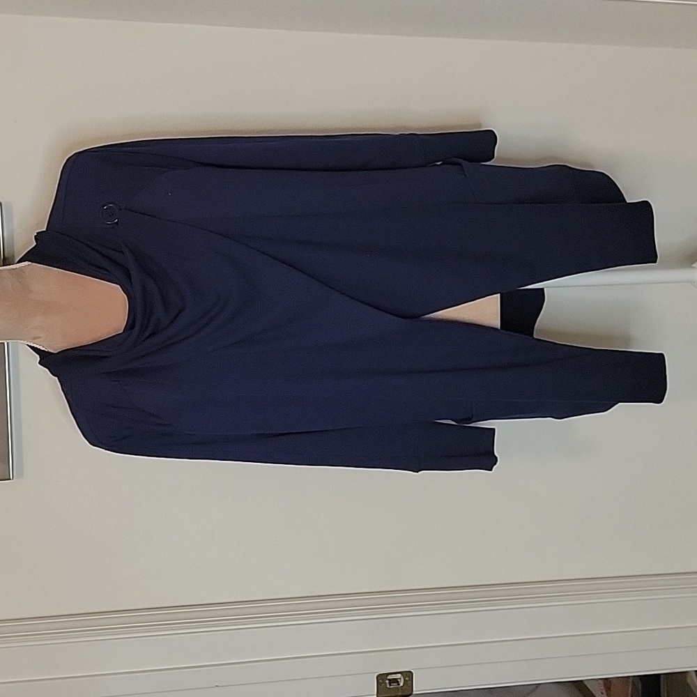 Zenergy by Chicos Size 0 (4-6), Navy Blue Cardigan, EUC